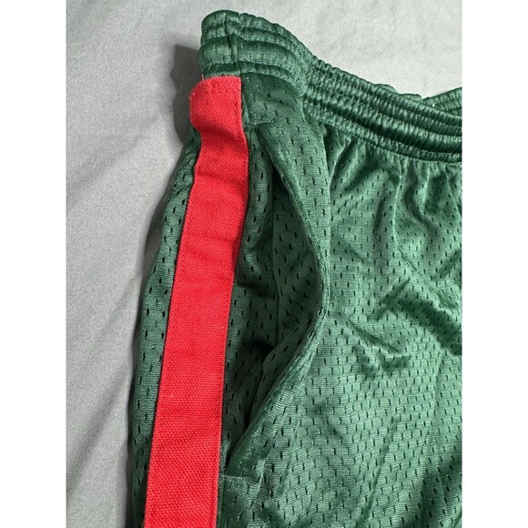 Lucky Dog Champion Seattle Sonics Style Shorts Men's Small Green Mesh Red Stripe - Picture 4 of 11